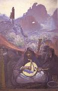 Paul-Elie Dubois La Joueuse d'Amzad (mk32) oil painting